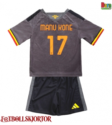 AS Roma Manu Kone #17 Tredje Kläder Barn 2026-27 Kortärmad (+ Korta byxor)